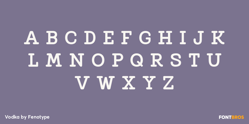 Vodka Font Poster #1