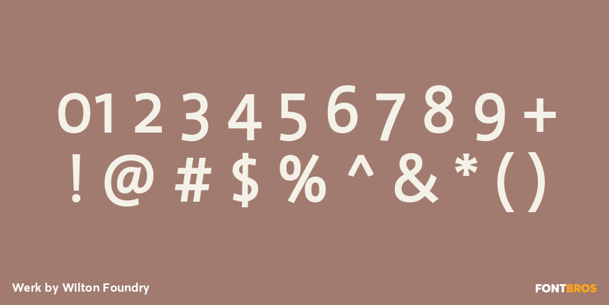Werk Font Poster #1