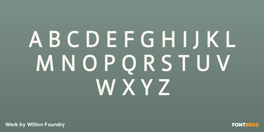 Werk Font Poster #1