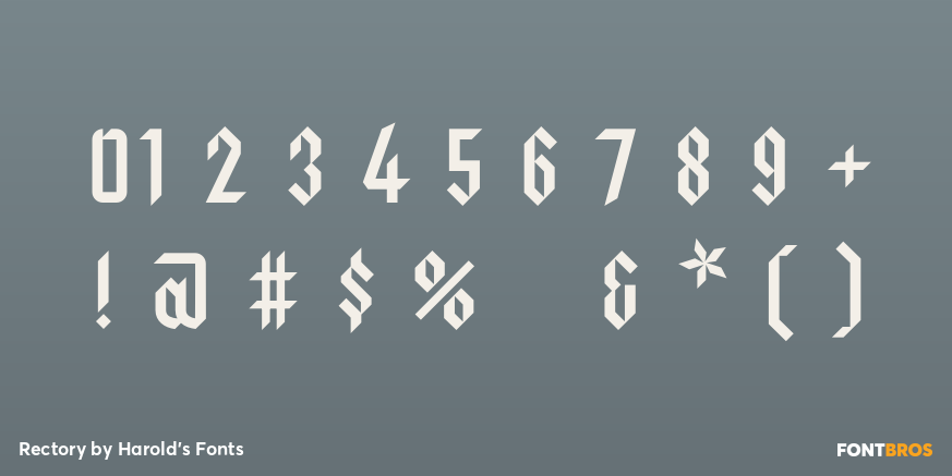 Rectory Font Poster #4