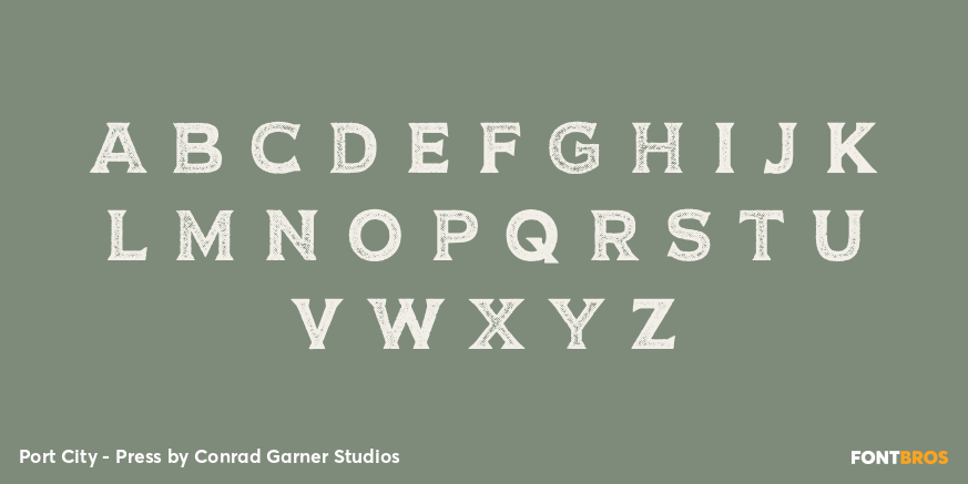 Port City - Press Font Poster #2