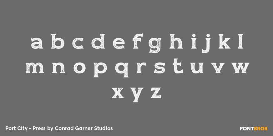 Port City - Press Font Poster #3