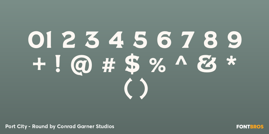Port City - Round Font Poster #4