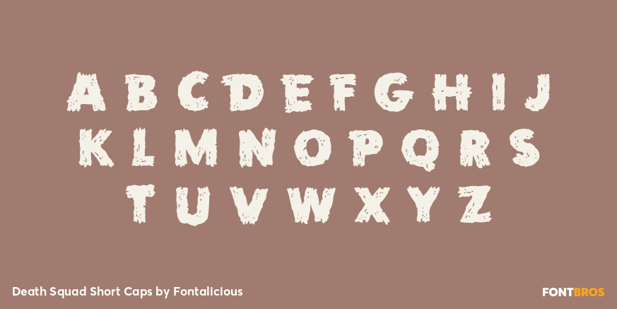 Death Squad Short Caps Font Poster #1