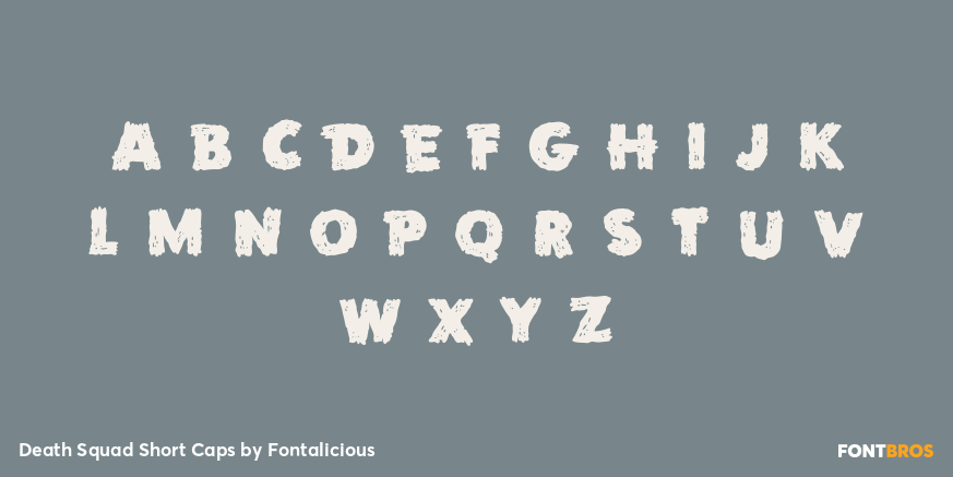 Death Squad Short Caps Font Poster #1
