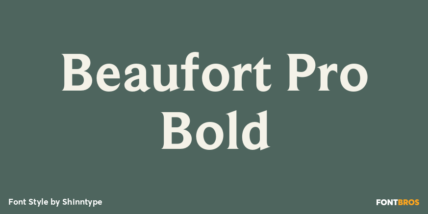 Beaufort Pro Bold Poster