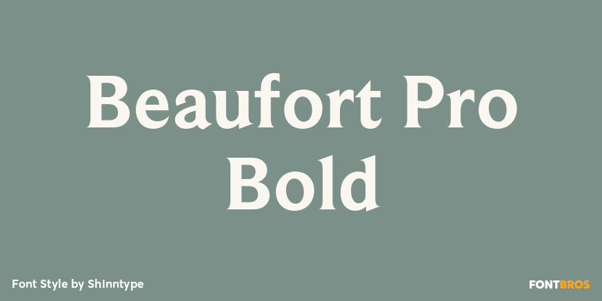 Beaufort Pro Bold Font Poster #1