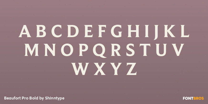 Beaufort Pro Bold Font Poster #2