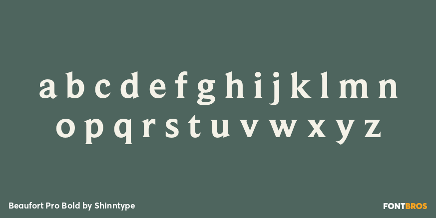 Beaufort Pro Bold Font Poster #3