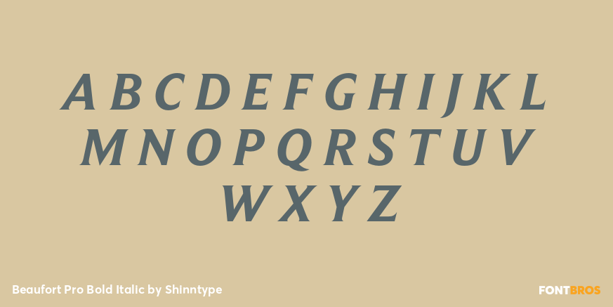 Beaufort Pro Bold Italic Font Poster #2