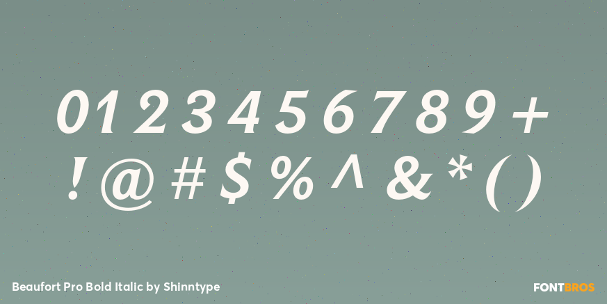 Beaufort Pro Bold Italic Font Poster #4