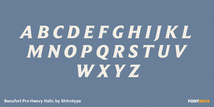 Beaufort Pro Heavy Italic Font Poster #2