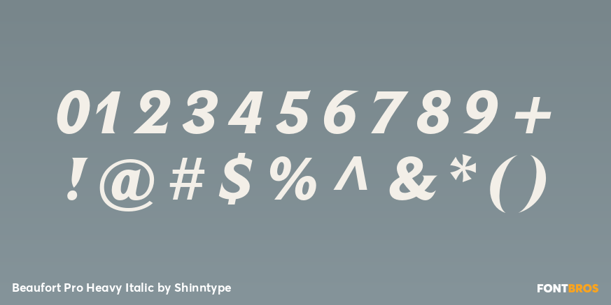 Beaufort Pro Heavy Italic Font Poster #4