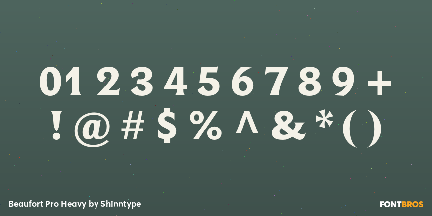 Beaufort Pro Heavy Font Poster #1