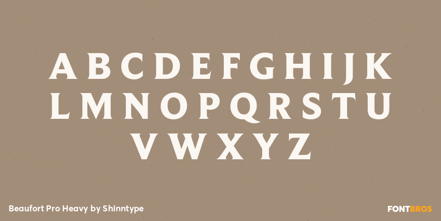 Beaufort Pro Heavy Font Poster #2