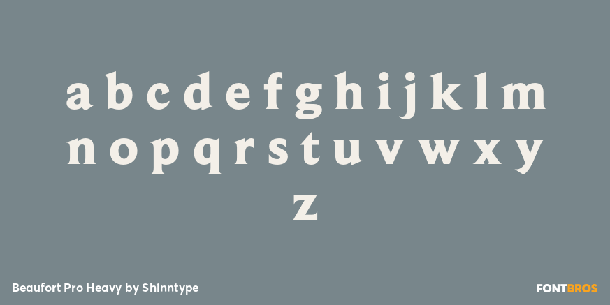 Beaufort Pro Heavy Font Poster #3