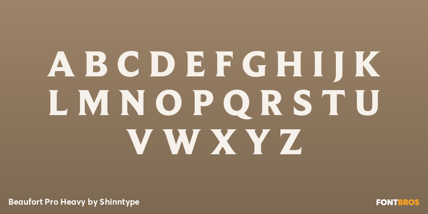 Beaufort Pro Heavy Font Poster #1