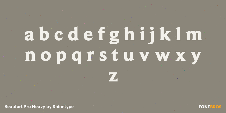 Beaufort Pro Heavy Font Poster #1