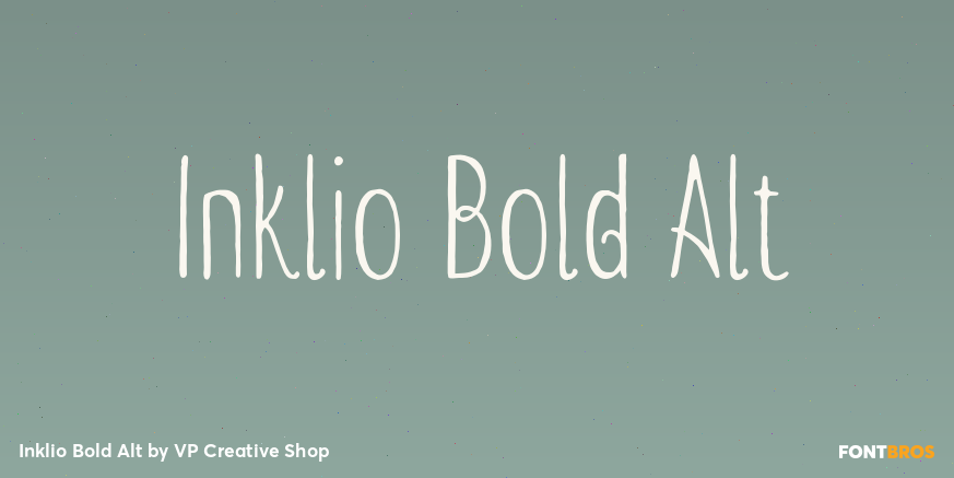 Inklio Bold Alt Font Poster #1