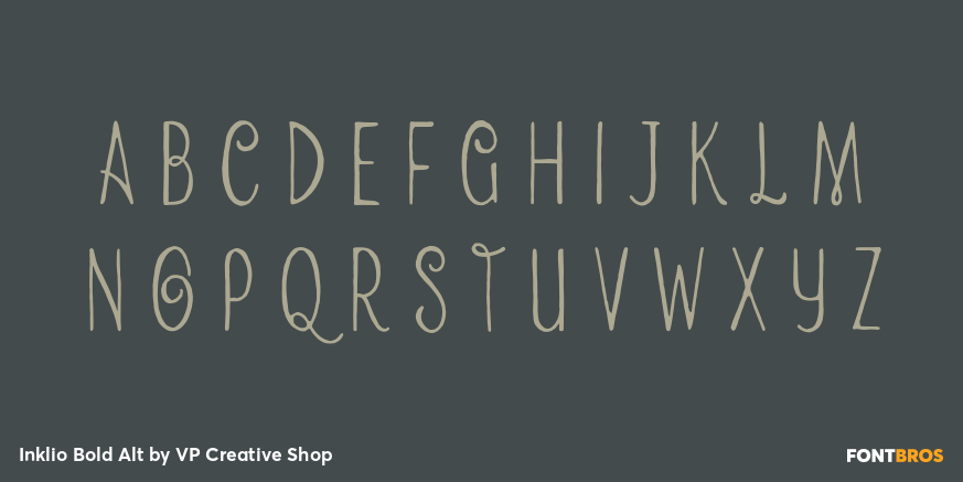 Inklio Bold Alt Font Poster #2