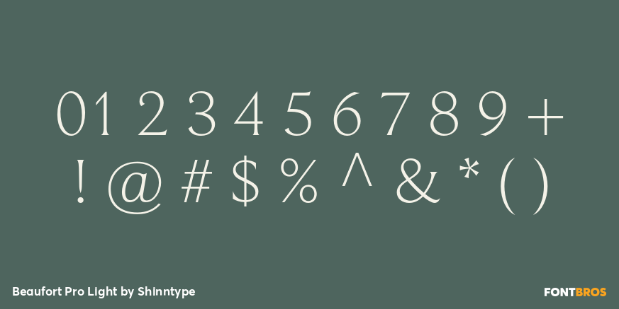 Beaufort Pro Light Font Poster #4