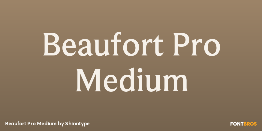 Beaufort Pro Medium Font Poster #1