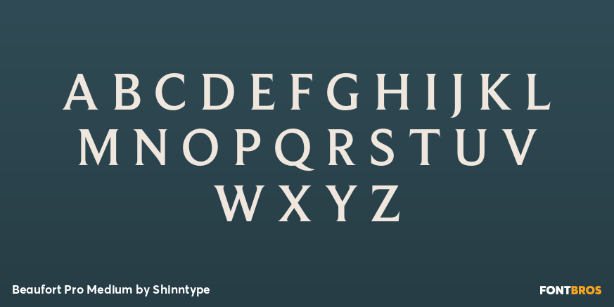 Beaufort Pro Medium Font Poster #2