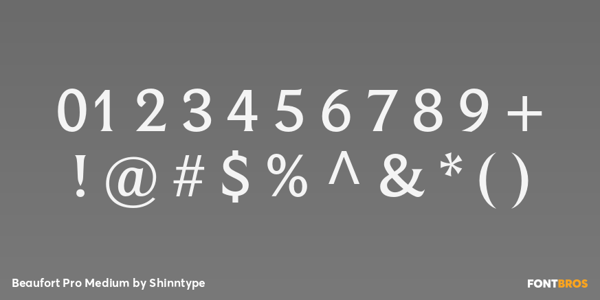 Beaufort Pro Medium Font Poster #4