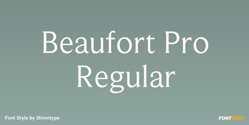 Beaufort Pro Regular Poster