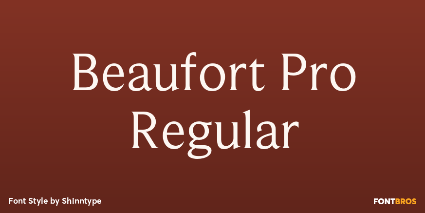 Beaufort Pro Regular Poster