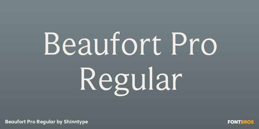 Beaufort Pro Regular Poster