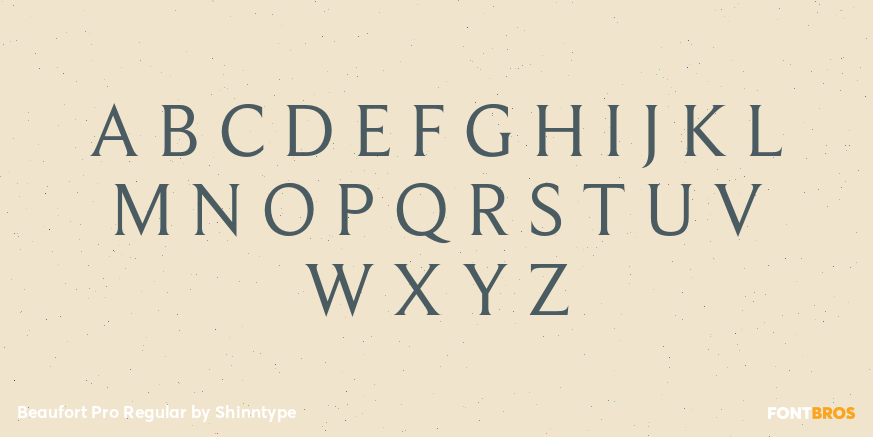 Beaufort Pro Regular Font Poster #2
