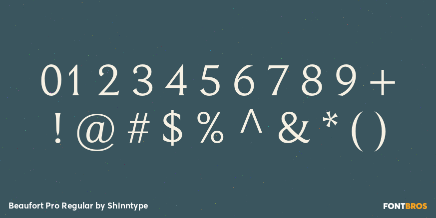 Beaufort Pro Regular Font Poster #4