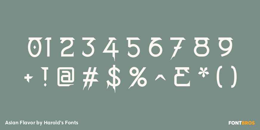 Asian Flavor Font Poster #1