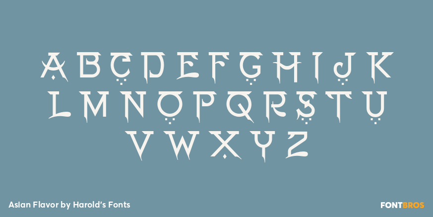 Asian Flavor Font Poster #2