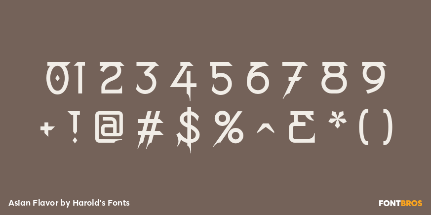 Asian Flavor Font Poster #4