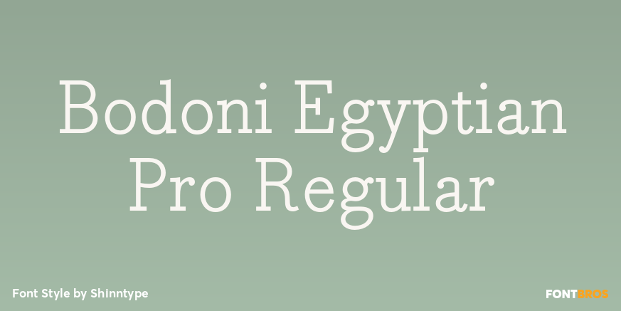 Bodoni Egyptian Pro Regular Poster