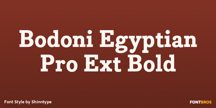 Bodoni Egyptian Pro Ext Bold Font Poster #1
