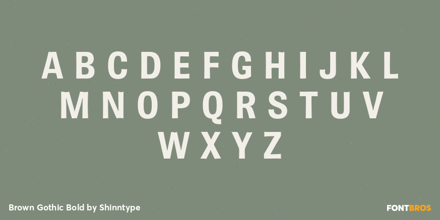 Brown Gothic Bold Font Poster #2