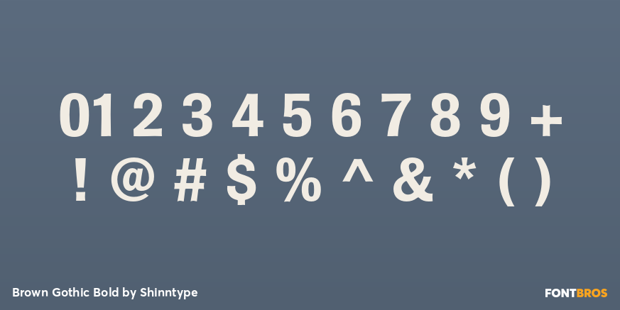 Brown Gothic Bold Font Poster #4