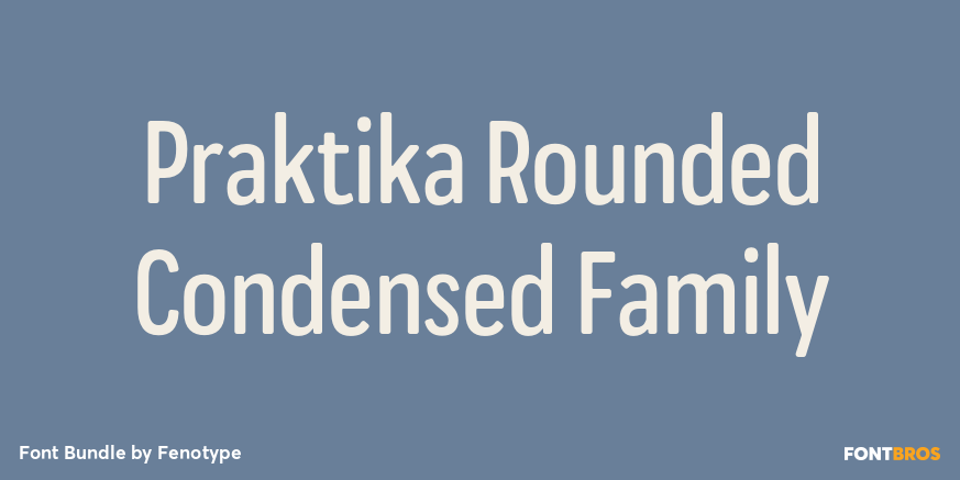 Praktika Rounded Condensed Family Font Poster #1