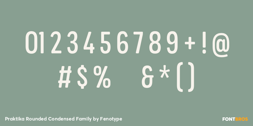 Praktika Rounded Condensed Family Font Poster #1