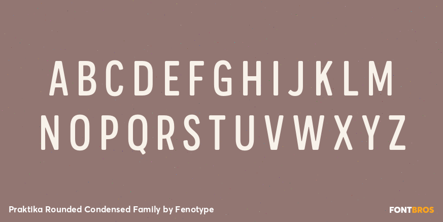 Praktika Rounded Condensed Family Font Poster #1