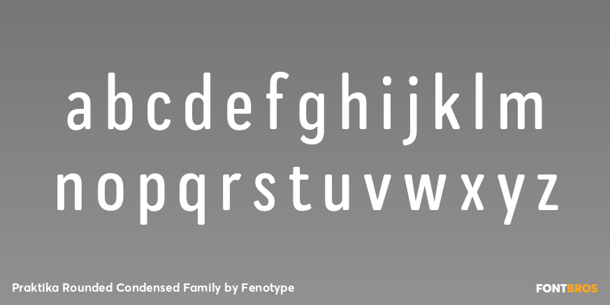 Praktika Rounded Condensed Family Font Poster #1