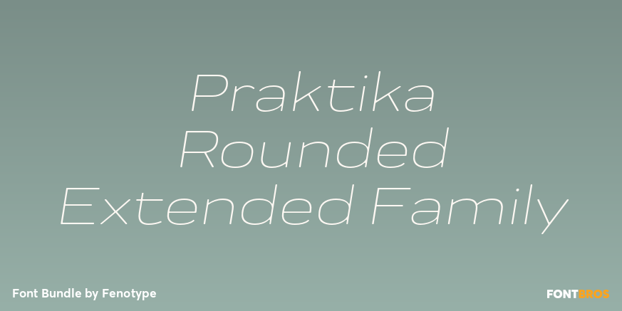 Praktika Rounded Extended Family Font Poster #1