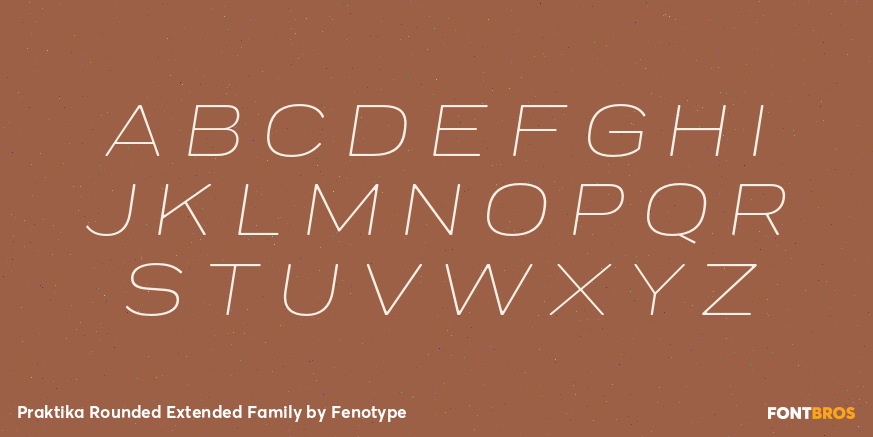 Praktika Rounded Extended Family Font Poster #1