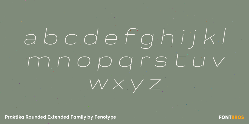 Praktika Rounded Extended Family Font Poster #1