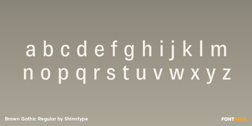 Brown Gothic Regular Font Poster #3