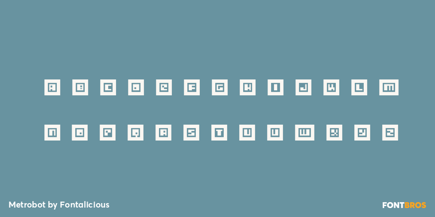 Metrobot Font Poster #1