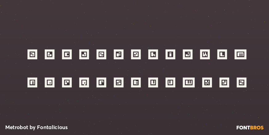Metrobot Font Poster #1